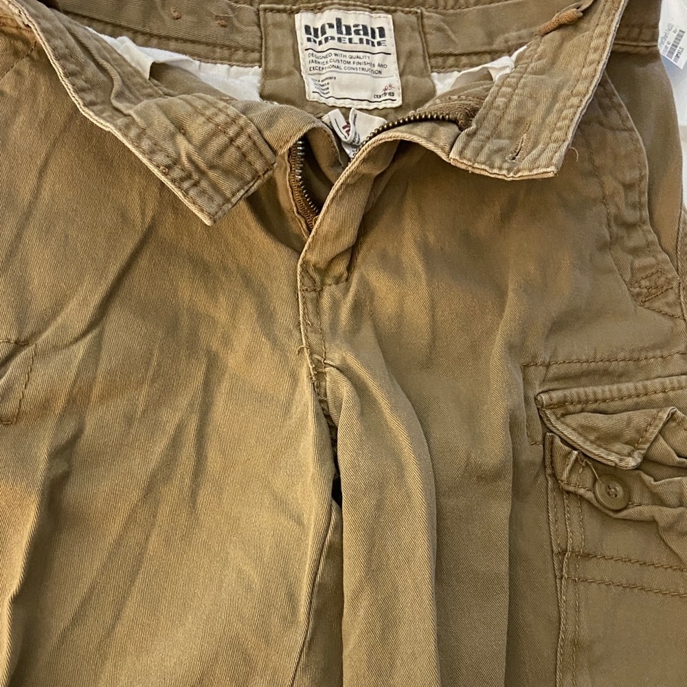 Urban Pipeline boys Cargo Shorts in Tan size 10
